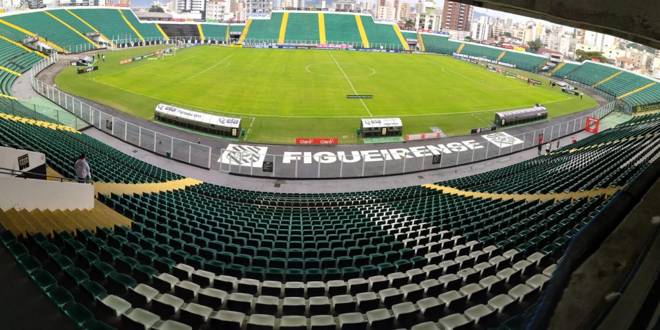 Orlando Scarpelli Stadium will host Figueirense x Botafogo-SP this Saturday - Ian Sell/ND