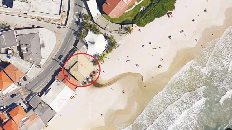 Local fica sobre &aacute;rea de restinga na praia dos Ingleses – Foto: GoogleMaps/Divulga&ccedil;&atilde;o/ND