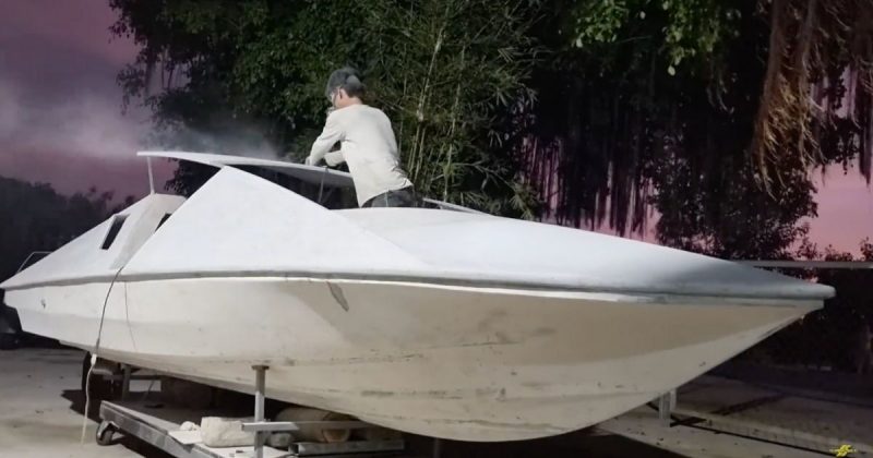 Iate na reta final, ap&oacute;s muito trabalho – Foto: Reprodu&ccedil;&atilde;o