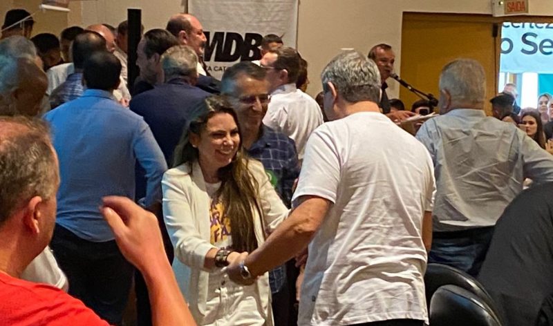 Deputada Paulinha marcou presen&ccedil;a na conven&ccedil;&atilde;o do MDB – Foto: Divulga&ccedil;&atilde;o/ND