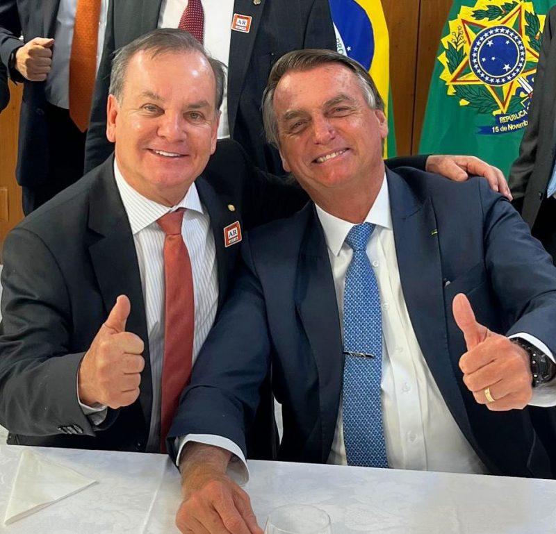 Deputado Peninha participou de almo&ccedil;o com o presidente Bolsonaro nesta quarta-feira – Foto: Divulga&ccedil;&atilde;o/ND