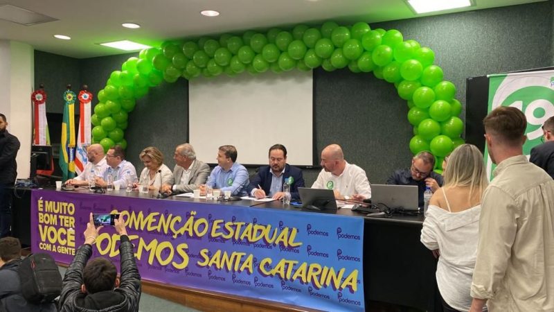 Conven&ccedil;&atilde;o do Podemos confirmou coliga&ccedil;&atilde;o com o republicanos, do governador Mois&eacute;s – Foto: Divulga&ccedil;&atilde;o/ND