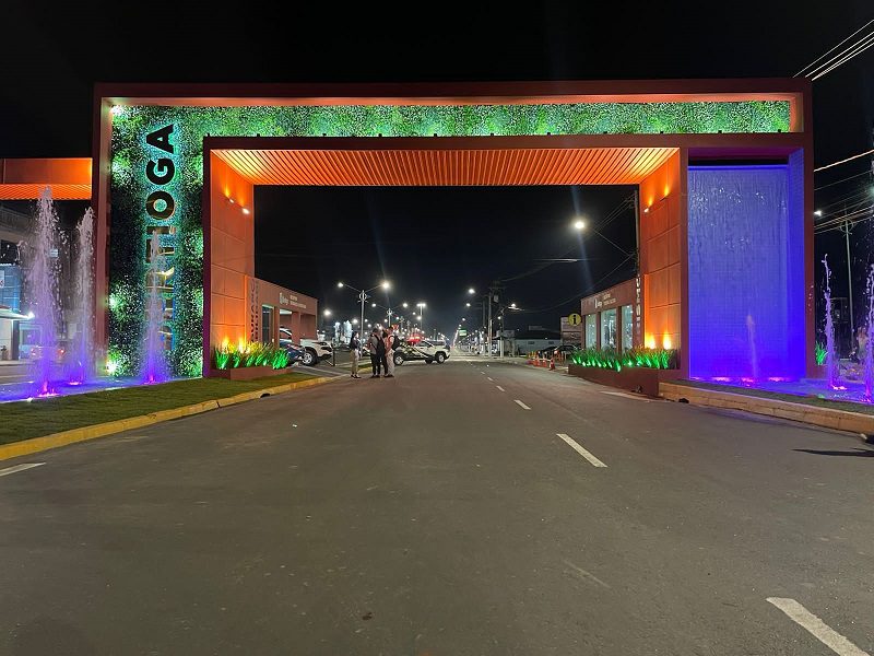 Portal de Bertioga &eacute; inaugurado – Foto: Prefeitura de Bertioga/ND