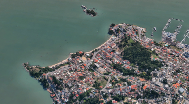 The beach is located in the central area of ​​Florianopolis - Photo: GoogleMaps/Disclosure/ND