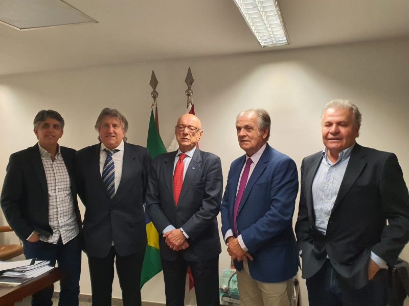 Comando tucano almo&ccedil;ou com senador Amin – Foto: Divulga&ccedil;&atilde;o