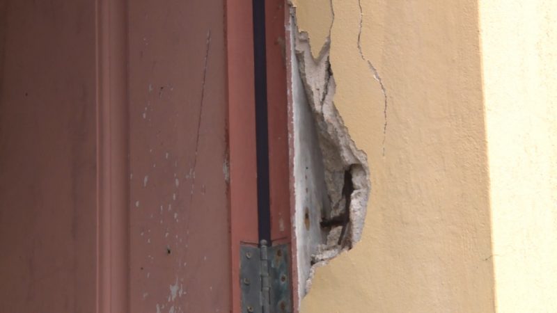 Rachadura na Igreja Nossa Senhora da Piedade