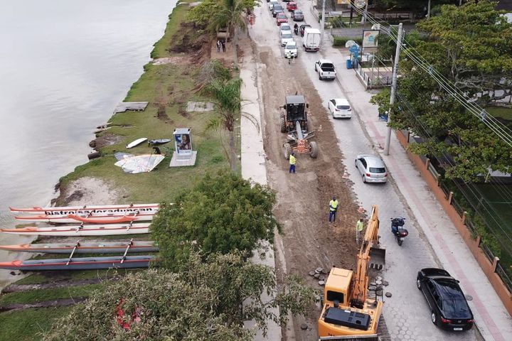 Institutions determine adjustments for the completion of works on Avenida das Rendeiras in Florianopolis – Photo: Arquivo/ND
