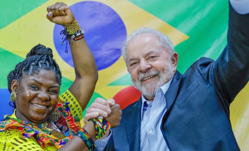 Lula e nova vice-presidente da Col&ocirc;mbia Francia M&aacute;rquez nesta ter&ccedil;a (26) – Foto: Reprodu&ccedil;&atilde;o/Instagram