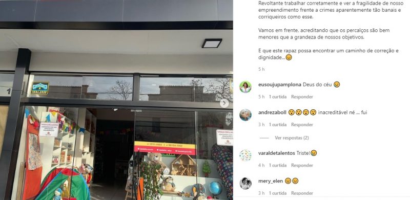 Loja é arrombada na madrugada