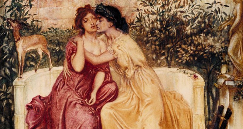 Dificilmente os leitores conhecem Safo, mas a poetisa era aclamada na Gr&eacute;cia Antiga e falava sobre o amor entre duas mulheres – Foto: Safo Galeria/Tate Britain/Internet/ND