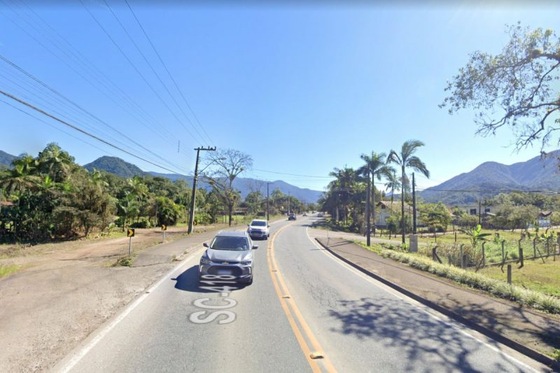 Trecho da SC-418 ser&aacute; interditado no domingo (24) – Foto: Google Maps/Reprodu&ccedil;&atilde;o