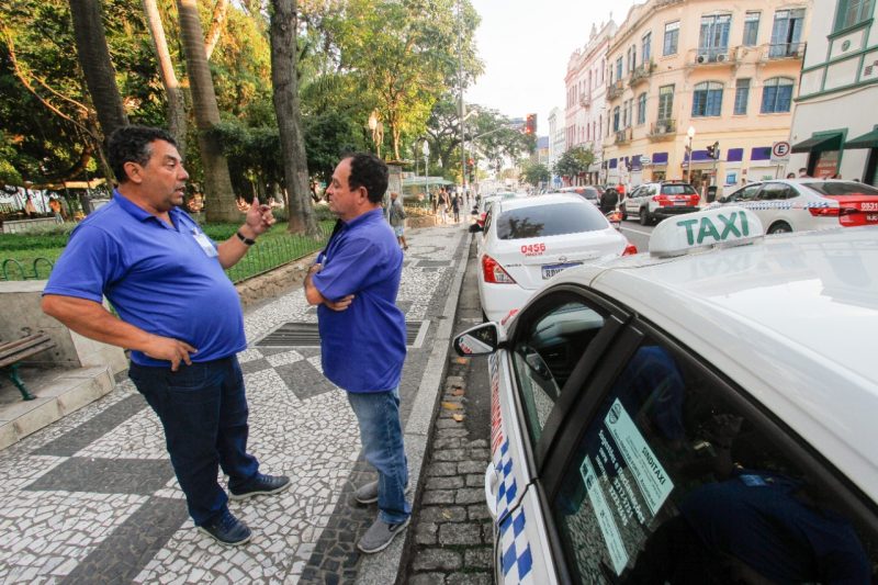 Taxistas de Florian&oacute;polis – Foto: Leo Munhoz/ND