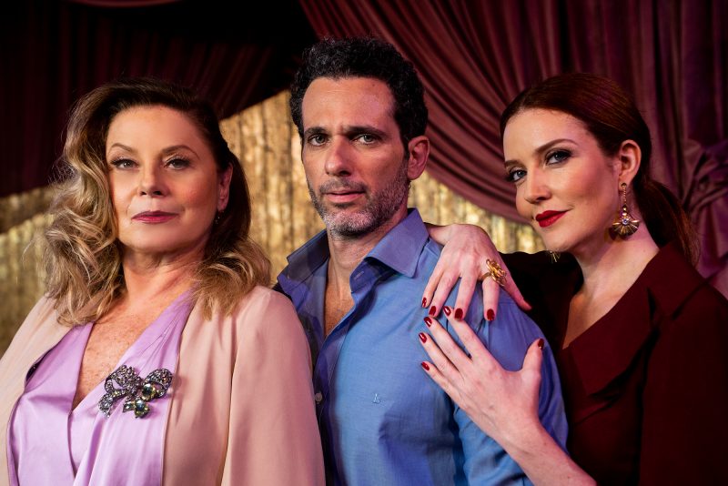 Vera Fischer, Mouhamed Harfouch e Larissa Maciel – Foto: Carlos Costa/Divulga&ccedil;&atilde;o/ND