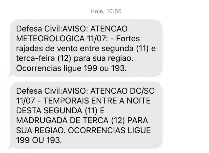 Alertas no Oeste – Foto: Reprodu&ccedil;&atilde;o/ND