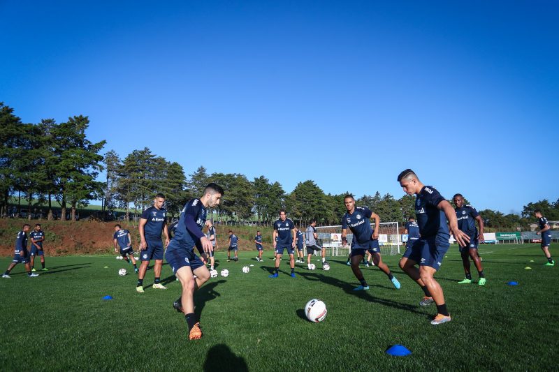 Grêmio conclui preparação em Chapecó para encarar Chapecoense – Foto: Lucas Uebel/Grêmio/ND