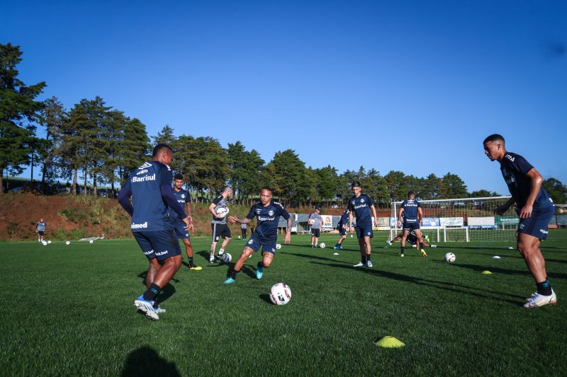 Grêmio conclui preparação em Chapecó para encarar Chapecoense – Foto: Lucas Uebel/Grêmio/ND