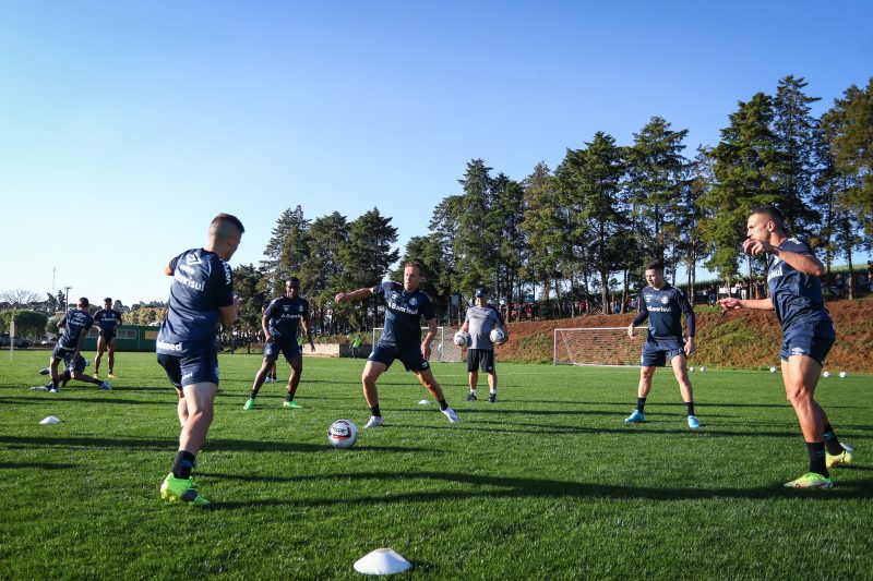 Grêmio conclui preparação em Chapecó para encarar Chapecoense – Foto: Lucas Uebel/Grêmio/ND
