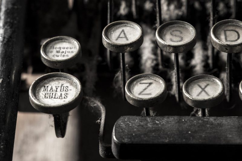 Máquina de escrever &#8211; Foto: Pixabay