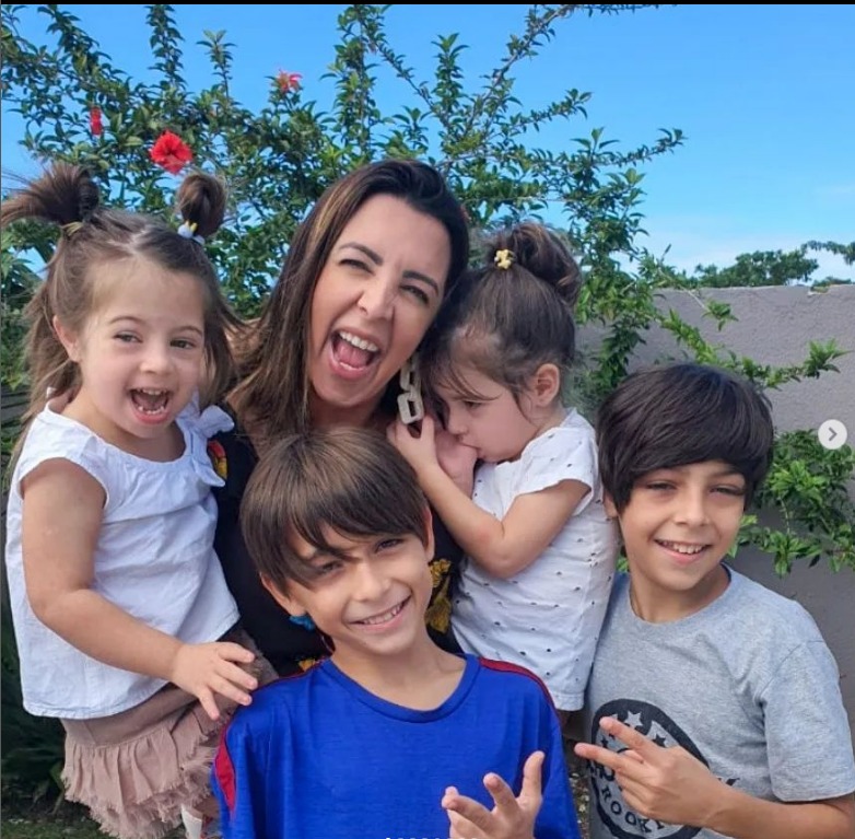 Alessandra publica o dia a dia da Juju e dos seus irm&atilde;os: Catarina, 2, Theo, 10, e Caio, 11, no Instagram – Foto: PMF/Divulga&ccedil;&atilde;o/ND