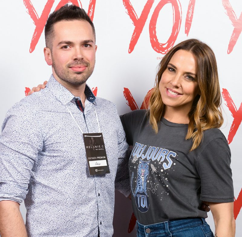Felipe Dutra e Melanie C – Foto: Yo Entretenimento/Divulga&ccedil;&atilde;o/ND