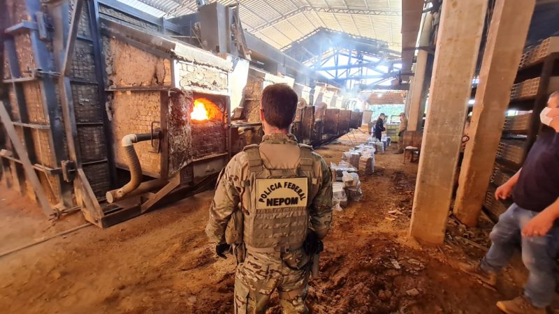 Incinera&ccedil;&atilde;o foi realizada pela PF de Itaja&iacute; – Foto: Pol&iacute;cia Federal de Itaja&iacute;/Reprodu&ccedil;&atilde;o/ND