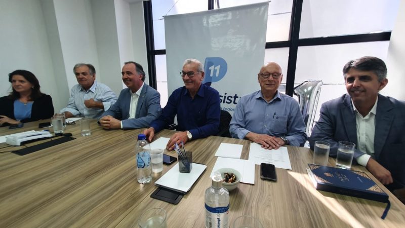 Foto de nova alian&ccedil;a com as principais lideran&ccedil;as: os presidentes e os candidatos – Foto: Divulga&ccedil;&atilde;o