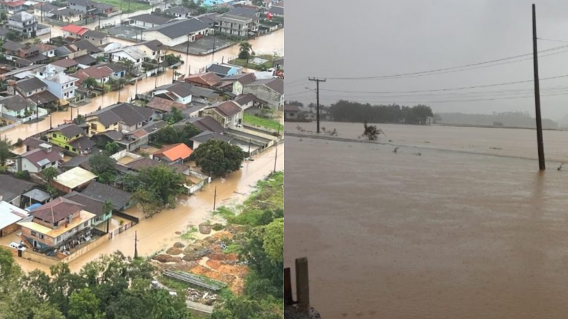 Cidades de SC decretam situa&ccedil;&atilde;o de emerg&ecirc;ncia &mdash; Foto: Divulga&ccedil;&atilde;o/ND