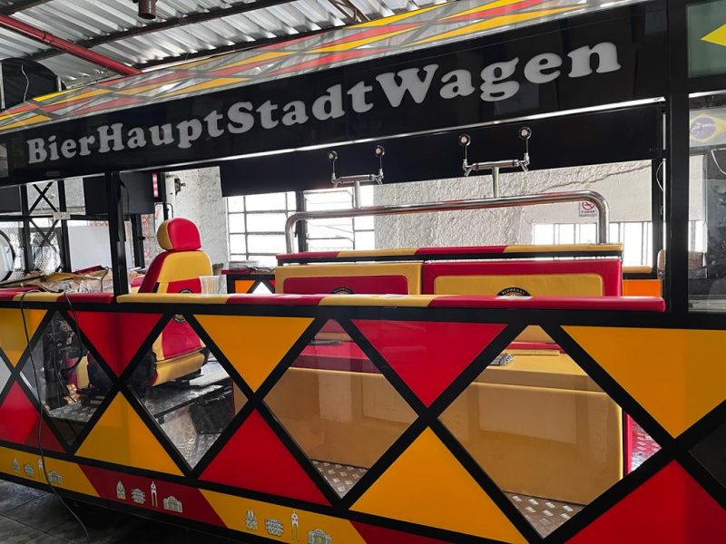 “BierHauptStadtWagen”, o Carro da Capital da Cerveja, vai ser novidade na 37&ordf; Oktoberfest de Blumenau – Foto: Divulga&ccedil;&atilde;o/ND