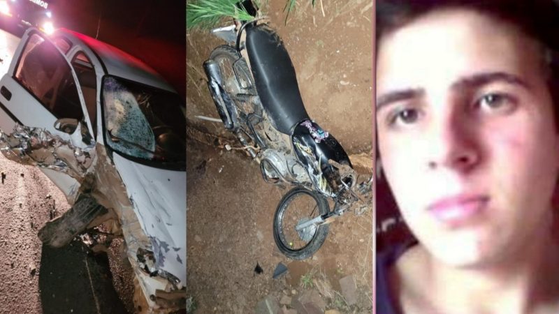 Jovem morreu ap&oacute;s bater de frente com um carro – Foto: Reprodu&ccedil;&atilde;o/ND