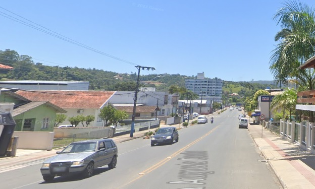 A young woman was attacked by her ex-boyfriend in the Budag area of ​​Rio do Sul – Photo: Reproduction/Google Maps/ND