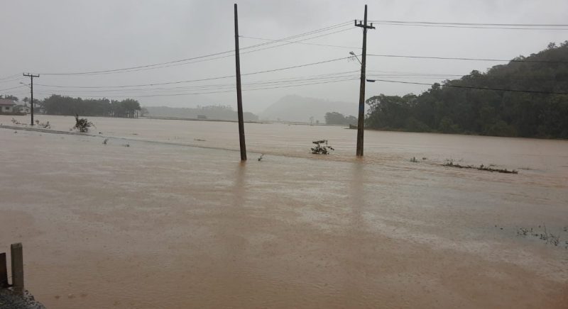 Muitos estragos no Norte de Santa Catarina – Foto: Divulga&ccedil;&atilde;o ND