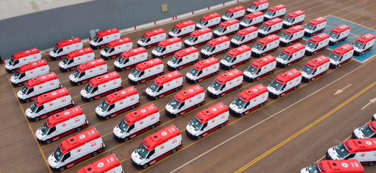 Novas ambul&acirc;ncias devem substituir ve&iacute;culos com mais de cinco anos de uso – Foto: Igor Evangelista/MS/ND
