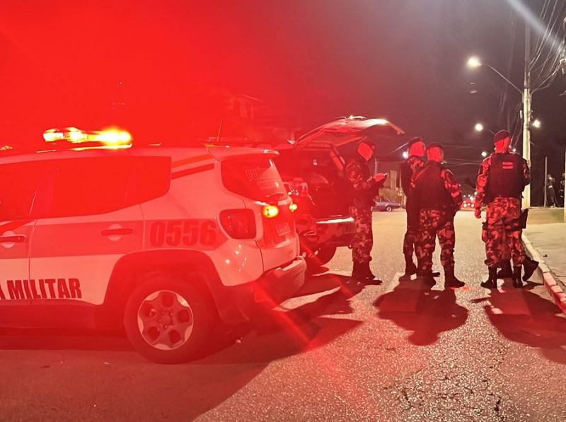 A PM atendeu a ocorr&ecirc;ncia por volta das 21h50 desta ter&ccedil;a (16) – Foto: PM/Reprodu&ccedil;&atilde;o/ND