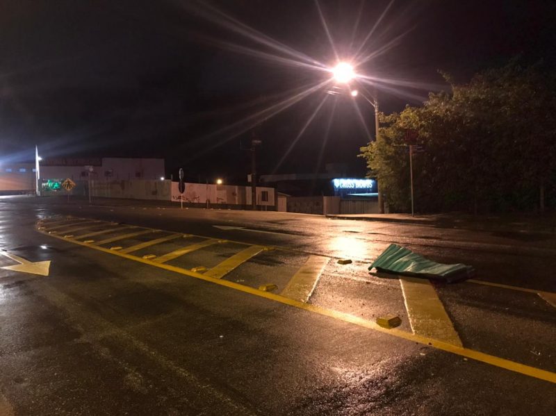 Cena do atropelamento na SC-406, em Florianópolis