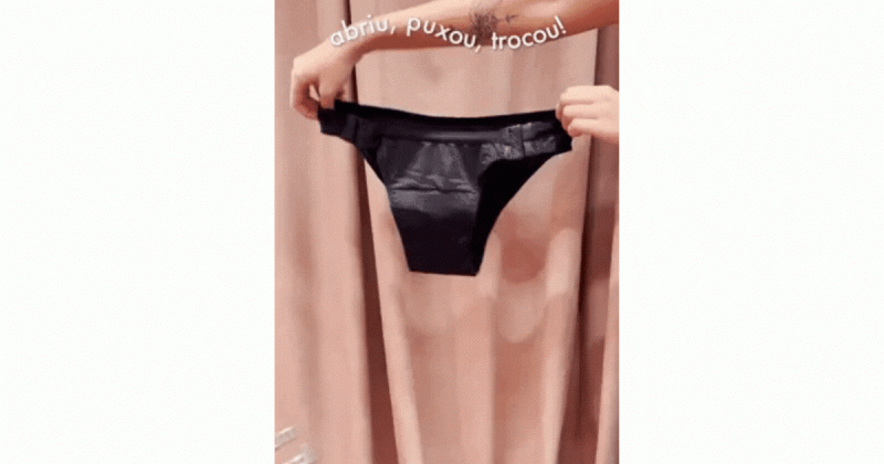 Calcinha absorvente vem com solu&ccedil;&atilde;o especial para pessoas com defici&ecirc;ncias – Foto: Reprodu&ccedil;&atilde;o