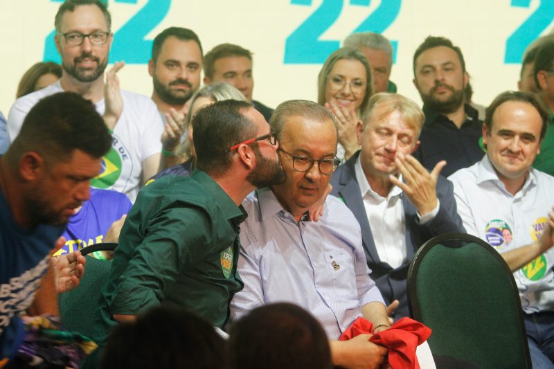 Jorge Seif Junior e Jorginho Mello são os candidatos do PL a Senador e governo de SC &#8211; Foto: Leo Munhoz/ND