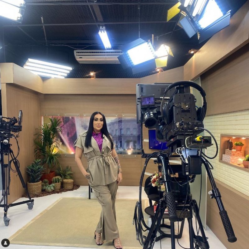 MC Trans esteve em Blumenau e participou do programa Ver Mais, da NDTV. – Foto: Arquivo pessoal/ND