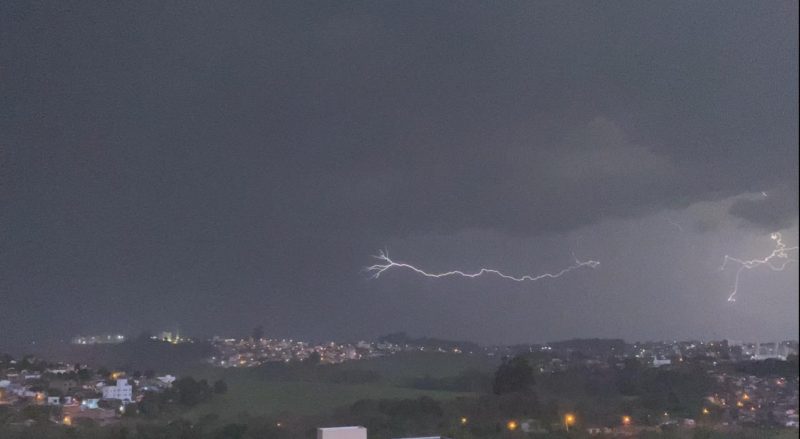 Storm approaching west of Santa Catarina – Photo: Willian Ricardo/ND