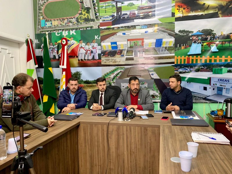 Coletiva aconteceu na tarde desta segunda-feira (29) – Foto: Vinicius Sieglitz/NDTV