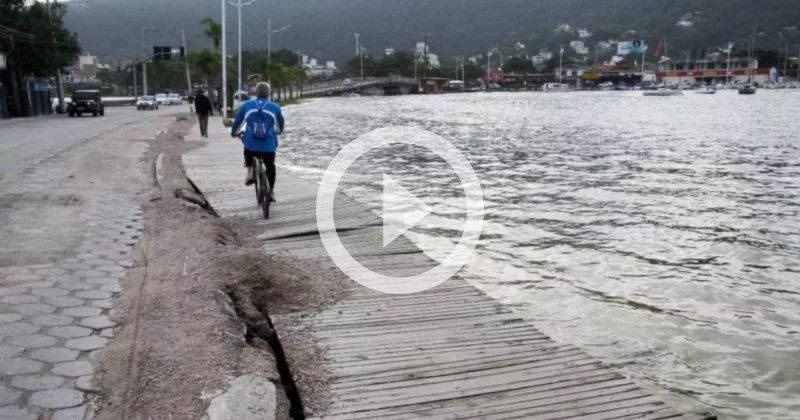 Moradores de Florian&oacute;polis apontam demora nas obras da avenida das Rendeiras – Foto: Leo Munhoz/ND