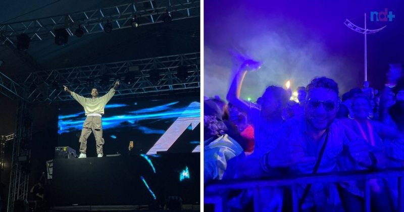 Alok promoveu uma completa “experi&ecirc;ncia eletr&ocirc;nica” na programa&ccedil;&atilde;o de 60 anos de Navegantes – Foto: Nathalia Fontana/ND