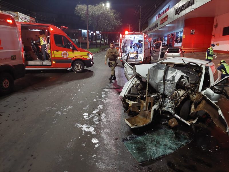 As pessoas apresentavam diversos ferimentos e apresentavam sinais de embriaguez. – Foto: Corpo de Bombeiros/ND