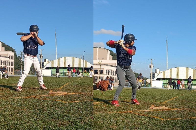 Simples Joinville estreou com duas vit&oacute;rias no Campeonato Catarinense de Beisebol – Foto: Divulga&ccedil;&atilde;o/ND
