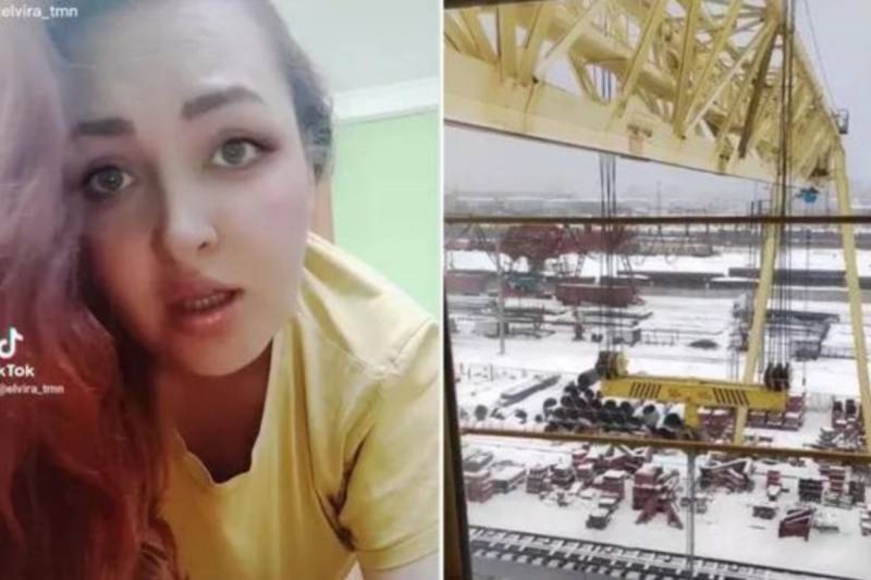 Elvira Demidova morreu depois que guindaste desabou durante ventania – Foto: Reprodu&ccedil;&atilde;o/Internet