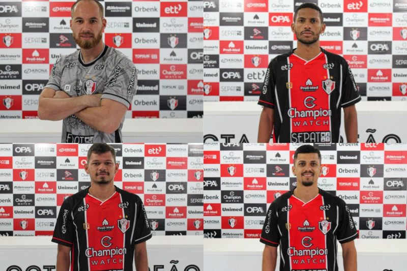 Atletas chegam com contrato at&eacute; novembro – Foto: Thiago Borges/JEC/Divulga&ccedil;&atilde;o/ND