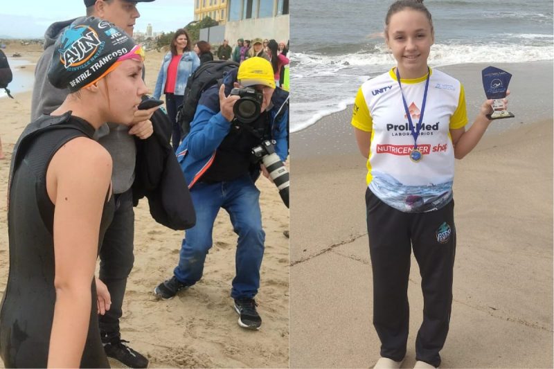 Beatriz Trancoso conquistou o t&iacute;tulo geral da Maratona Aqu&aacute;tica de Barra Velha – Foto: Divulga&ccedil;&atilde;o/ND