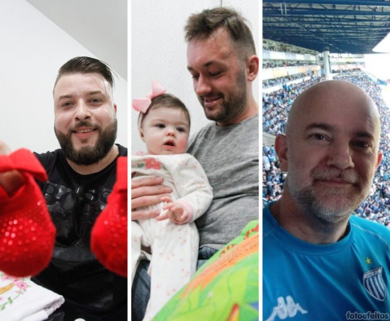 Pais contam hist&oacute;rias do in&iacute;cio da paternidade – Fotos: Leo Munhoz/Arquivo Pessoal/ND