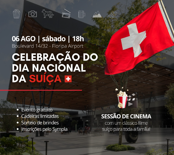 Exposi&ccedil;&atilde;o e sess&atilde;o de cinema no Floripa Airport neste s&aacute;bado (6) – Foto: Divulga&ccedil;&atilde;o/ND