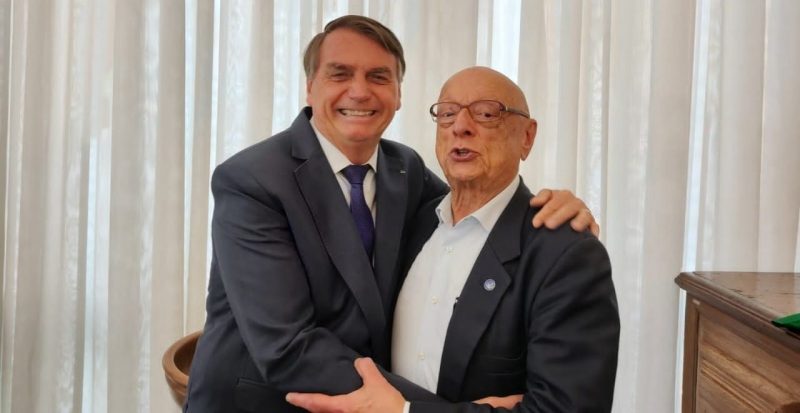 Candidato ao governo pelo PP, Amin tomou caf&eacute; com Bolsonaro nesta quinta-feira – Foto: Divulga&ccedil;&atilde;o/ND