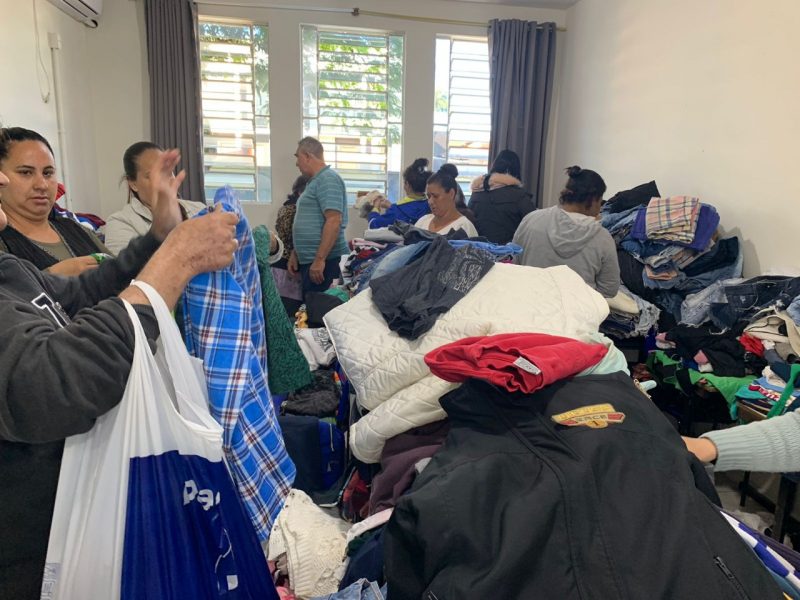 Abrigo no Morro do Meio segue aberto nesta quinta-feira (11) – Foto: Mikael Melo/NDTV